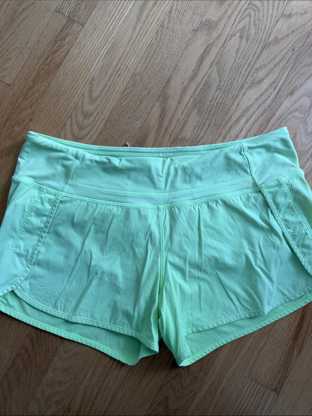 lululemon athletica Light Mint Athletic Shorts